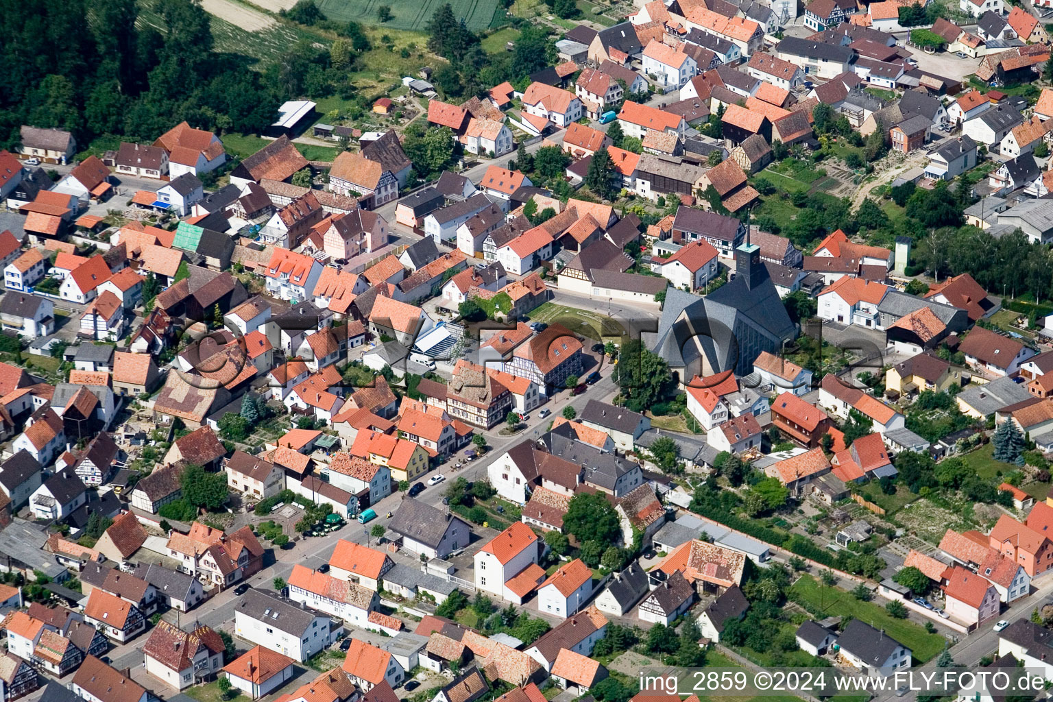 Center in Leimersheim in the state Rhineland-Palatinate, Germany