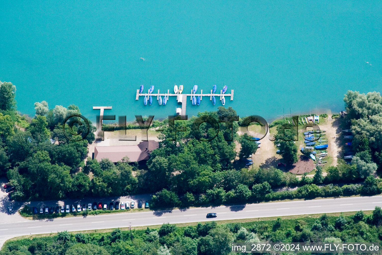 Sailing Club in the district Leopoldshafen in Eggenstein-Leopoldshafen in the state Baden-Wuerttemberg, Germany