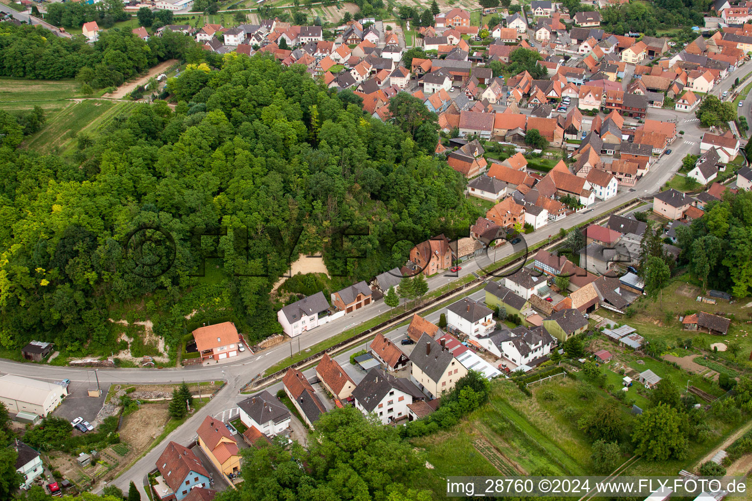 Mothern in the state Bas-Rhin, France from the drone perspective