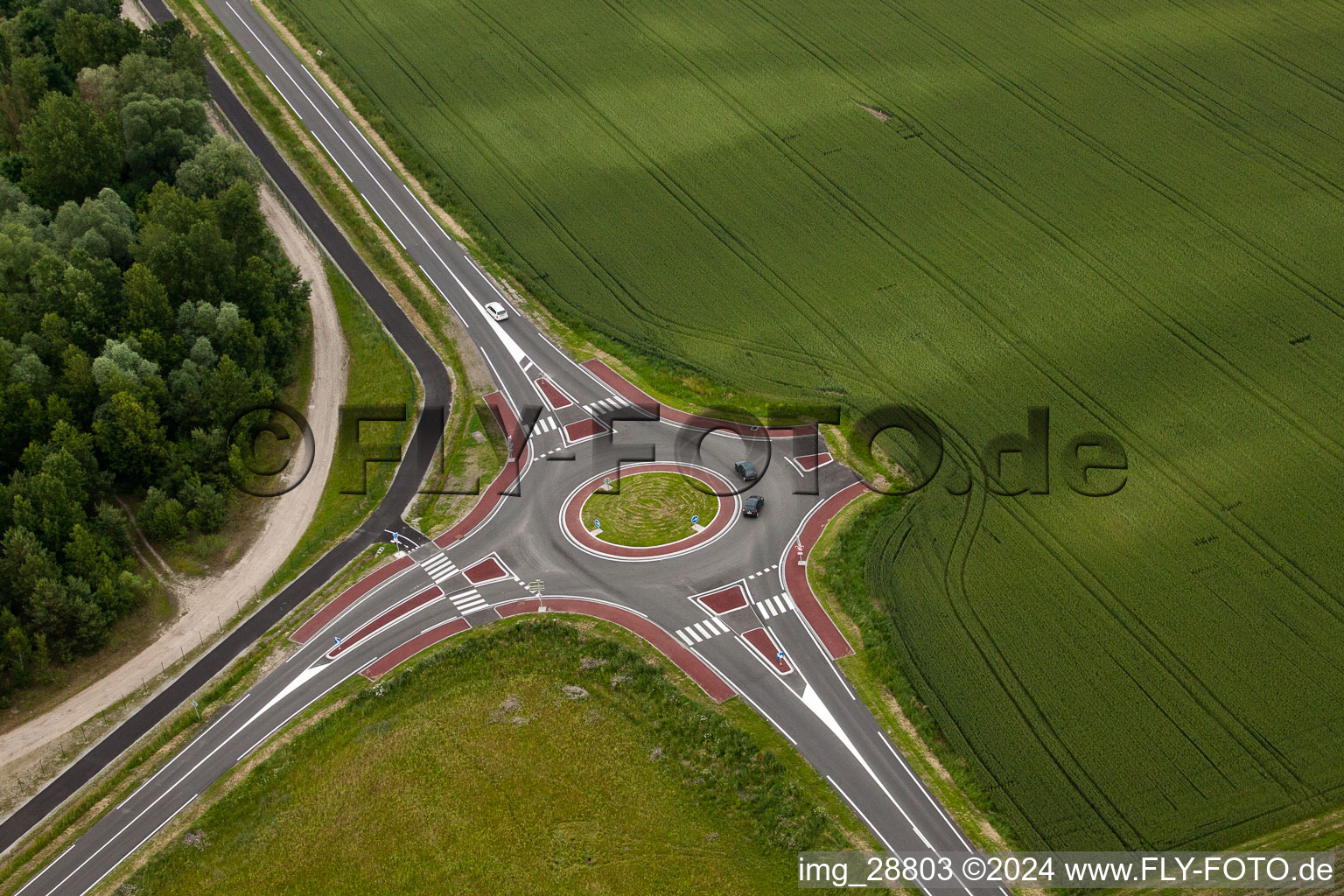 Auenheim, next exit "Acker in Rountzenheim in the state Bas-Rhin, France