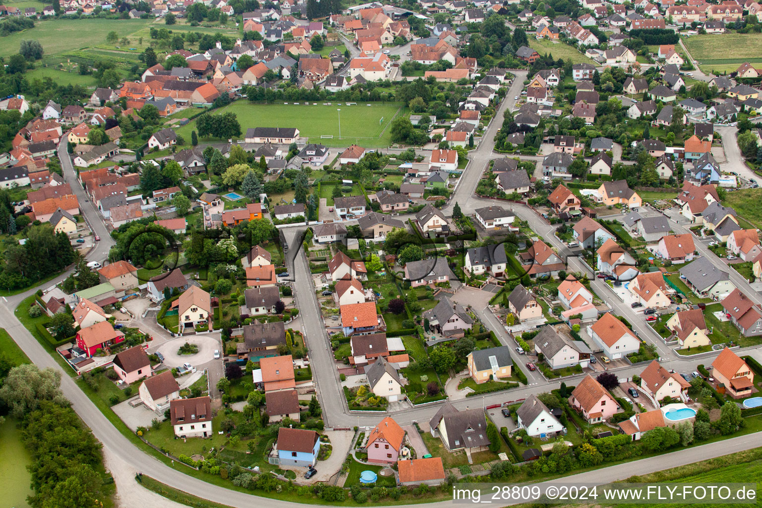 Stattmatten in the state Bas-Rhin, France out of the air