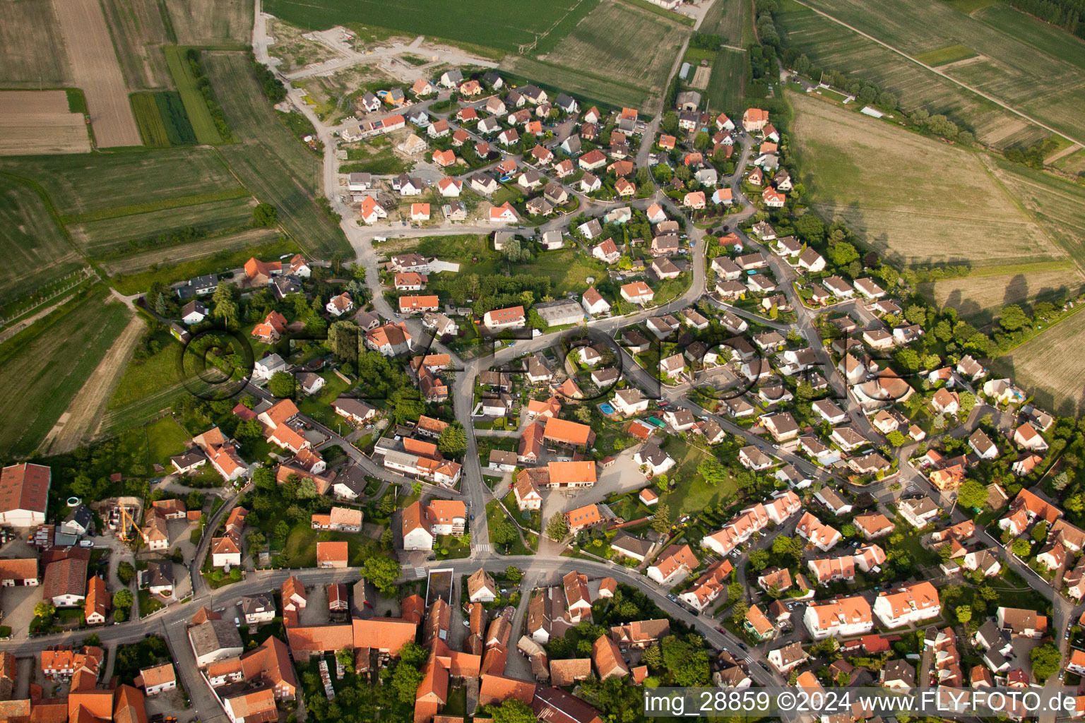 Settlement area in Kilstett in Grand Est, France