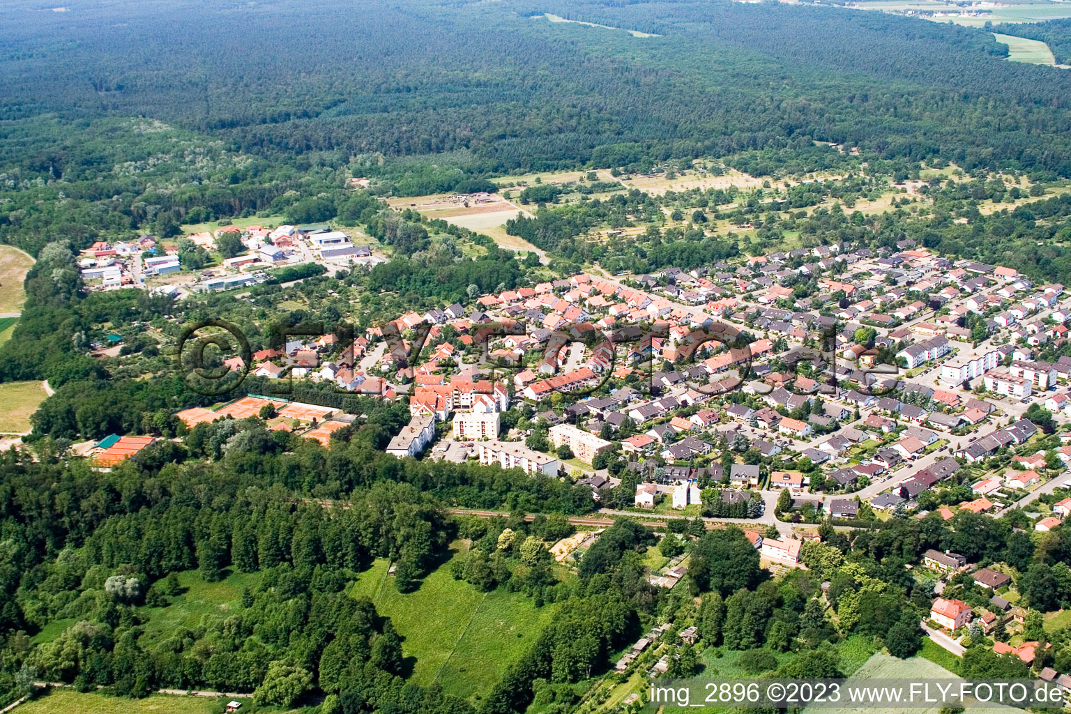 South in Jockgrim in the state Rhineland-Palatinate, Germany