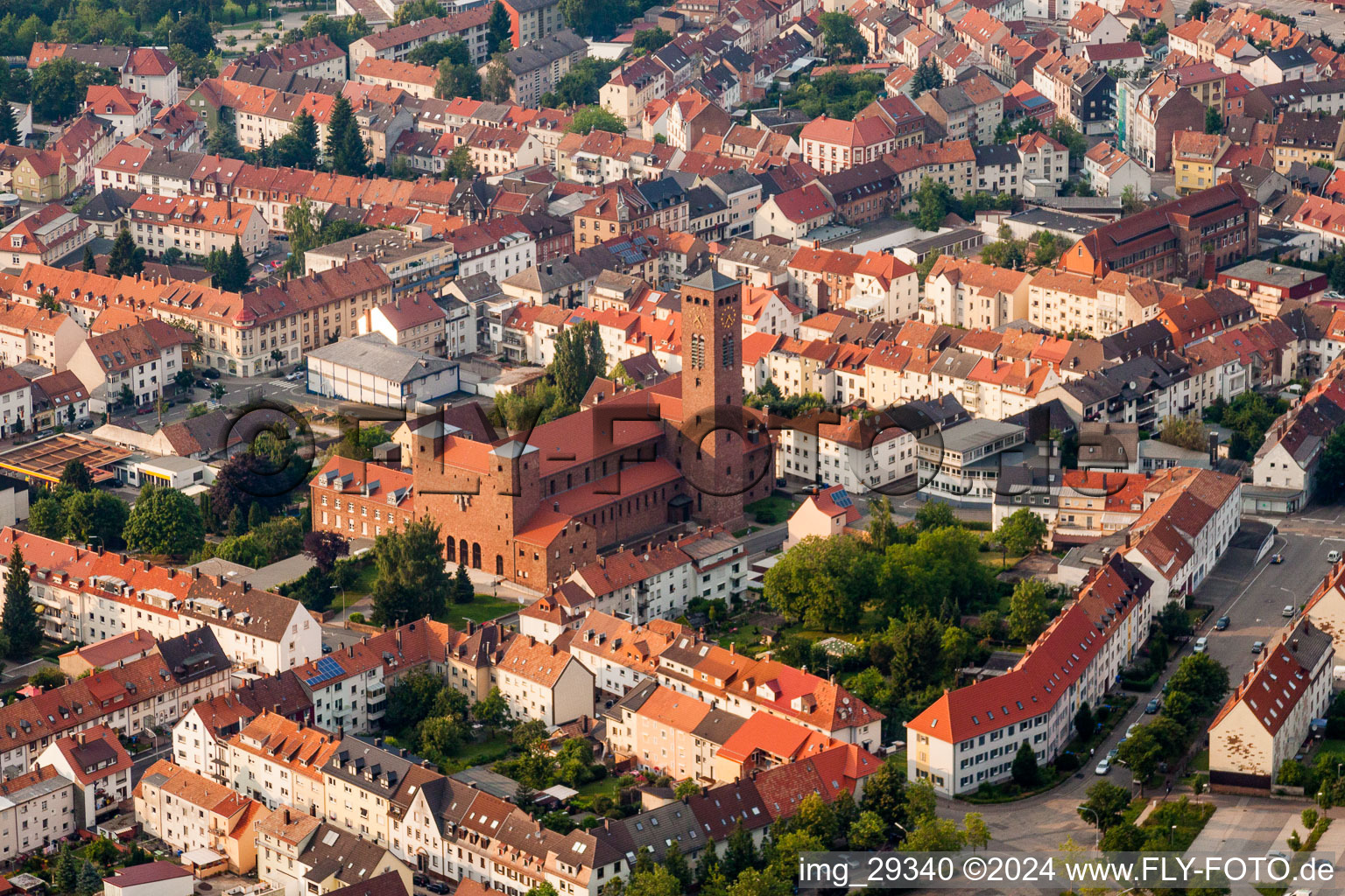 City view of the city area of in Pirmasens in the state Rhineland-Palatinate, Germany