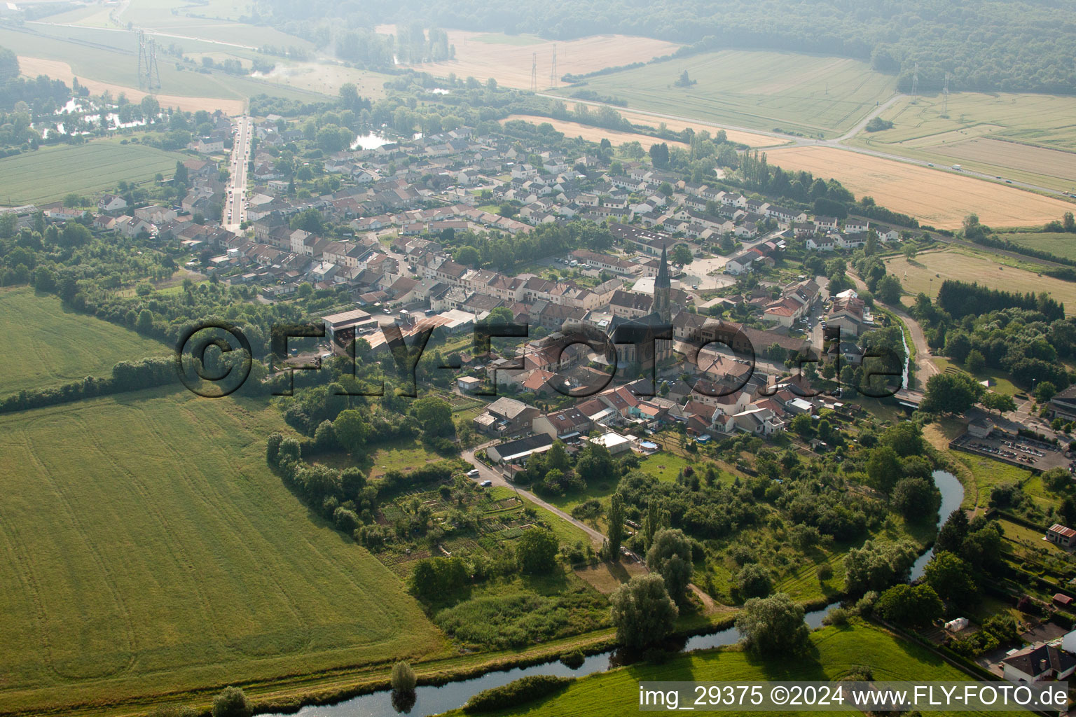 Cattenom in the state Moselle, France