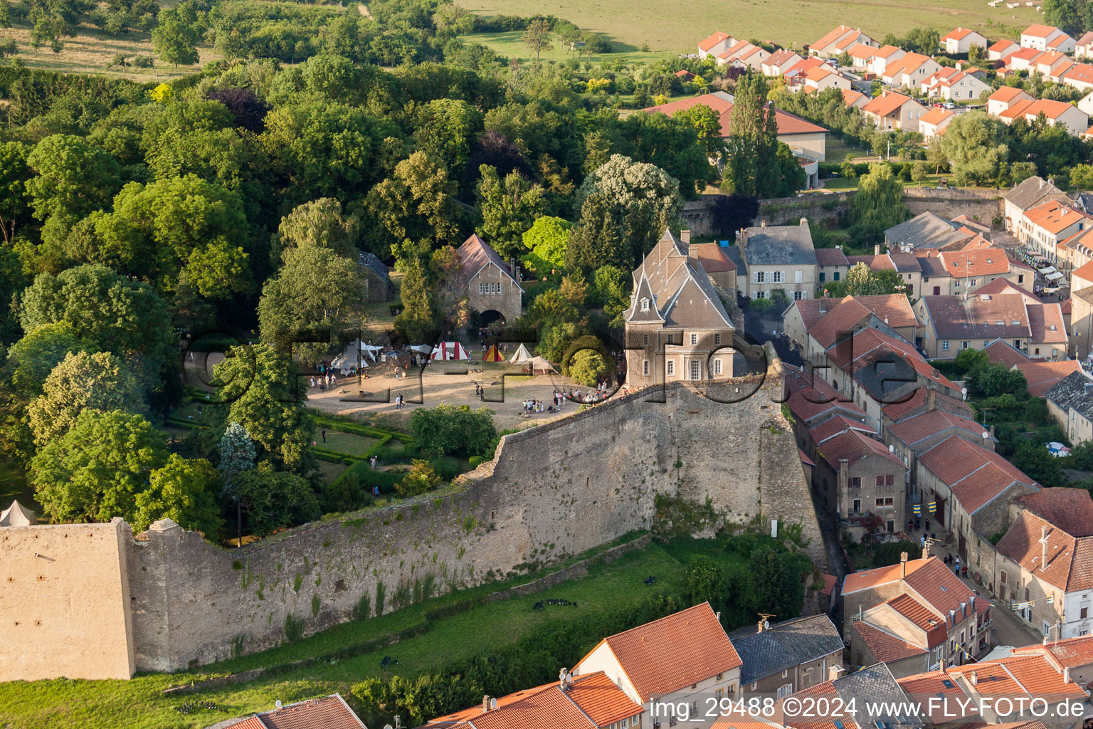 Castle of the fortress Fort Rodemack in Rodemack in Grand Est, France