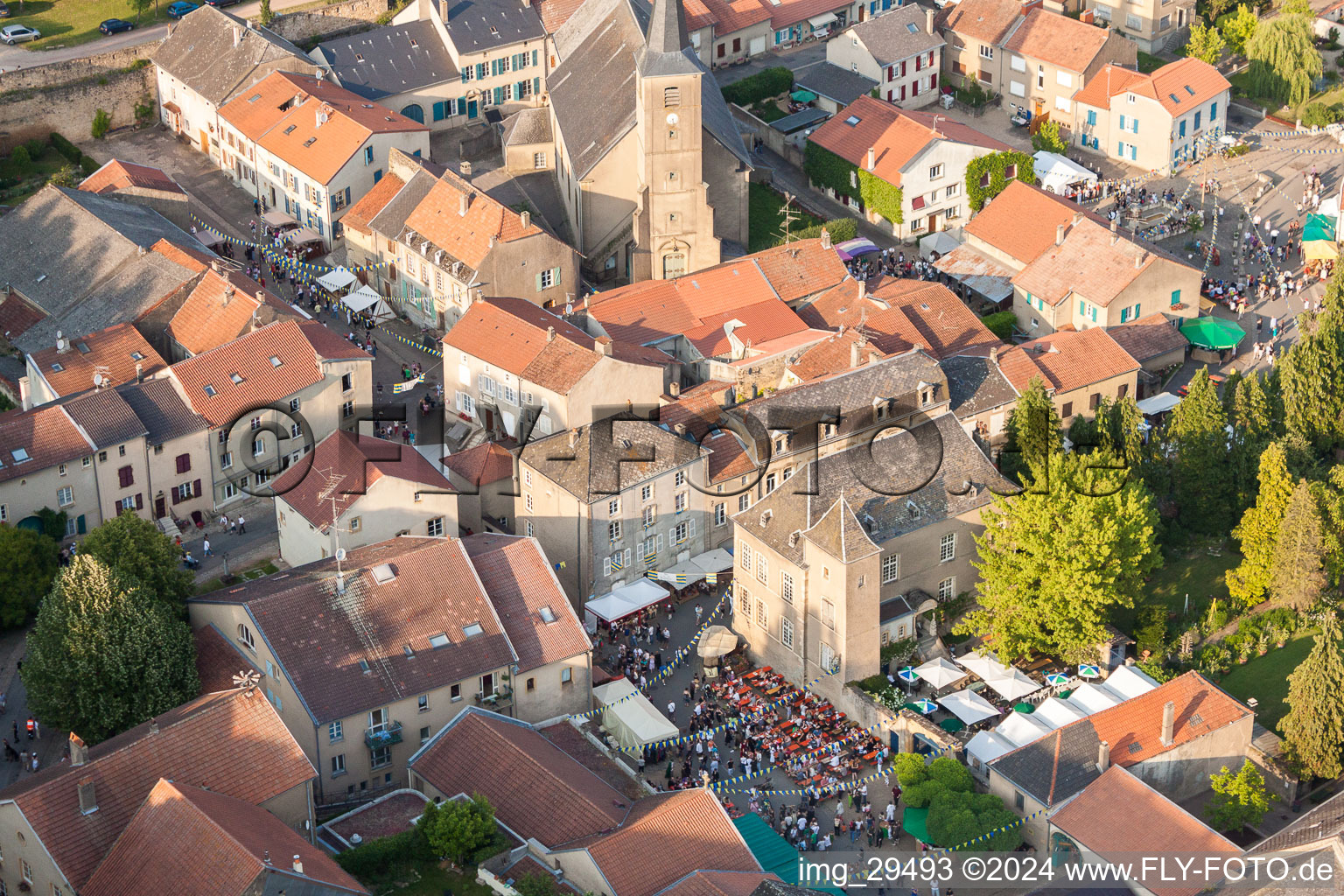 Medieval market at Rodemack in Grand Est, France