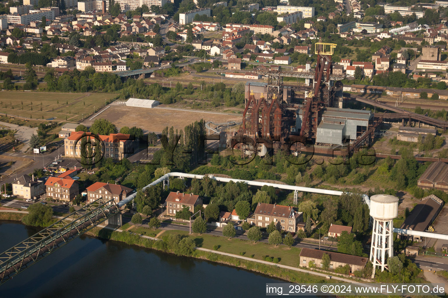 Building of the indoor arena U4 - Blast Furnace Park in Uckange in Grand Est, France