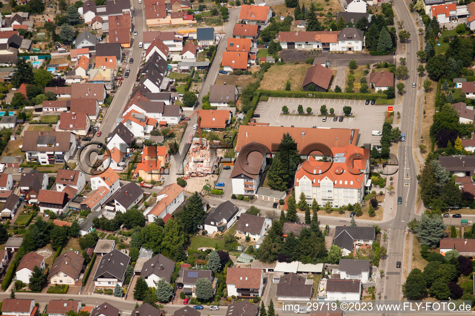 Brahmsstrasse, Buchstr in Jockgrim in the state Rhineland-Palatinate, Germany