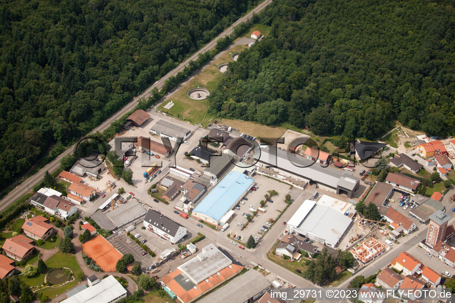 At the sewage treatment plant in Jockgrim in the state Rhineland-Palatinate, Germany