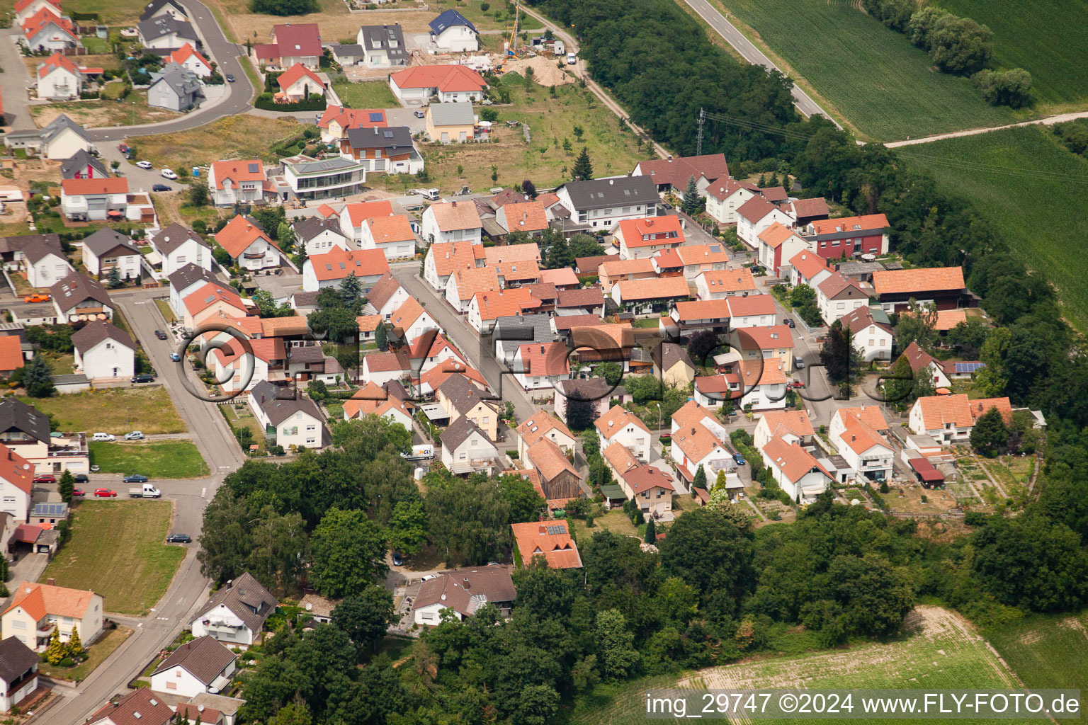 St. Georgstr in Neupotz in the state Rhineland-Palatinate, Germany