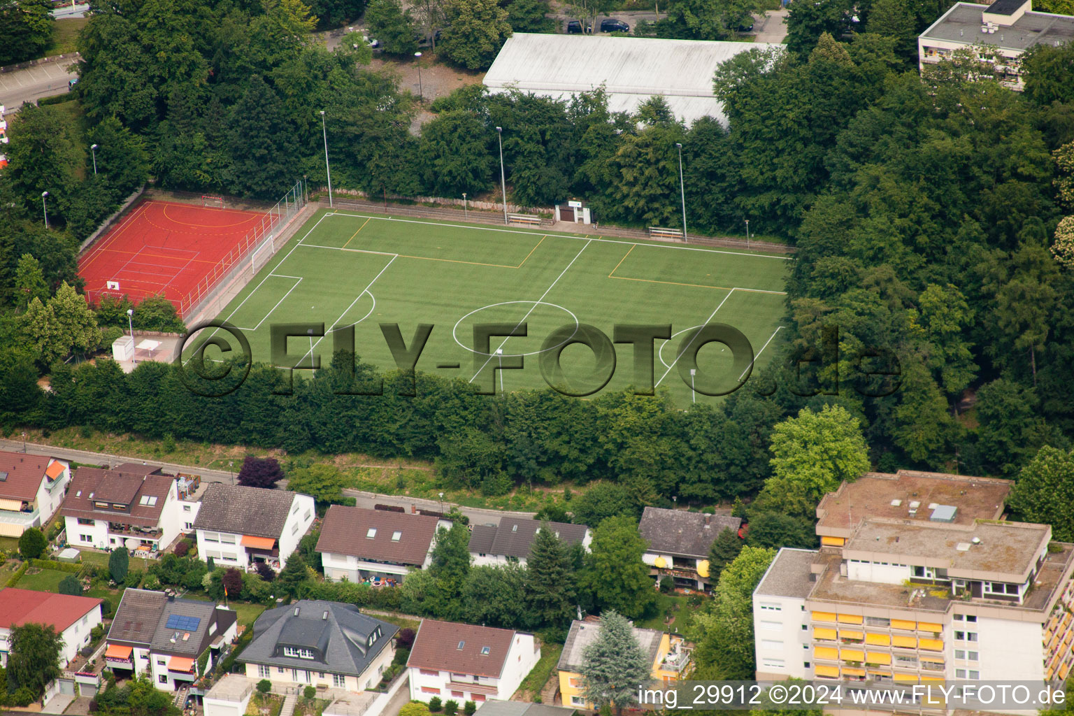 HD-Boxberg, sports fields in the district Boxberg in Heidelberg in the state Baden-Wuerttemberg, Germany