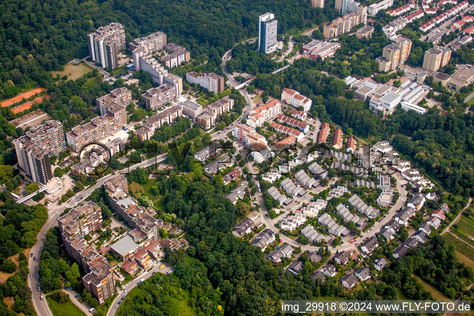 District Emmertsgrund-Nord in Heidelberg in the state Baden-Wurttemberg, Germany