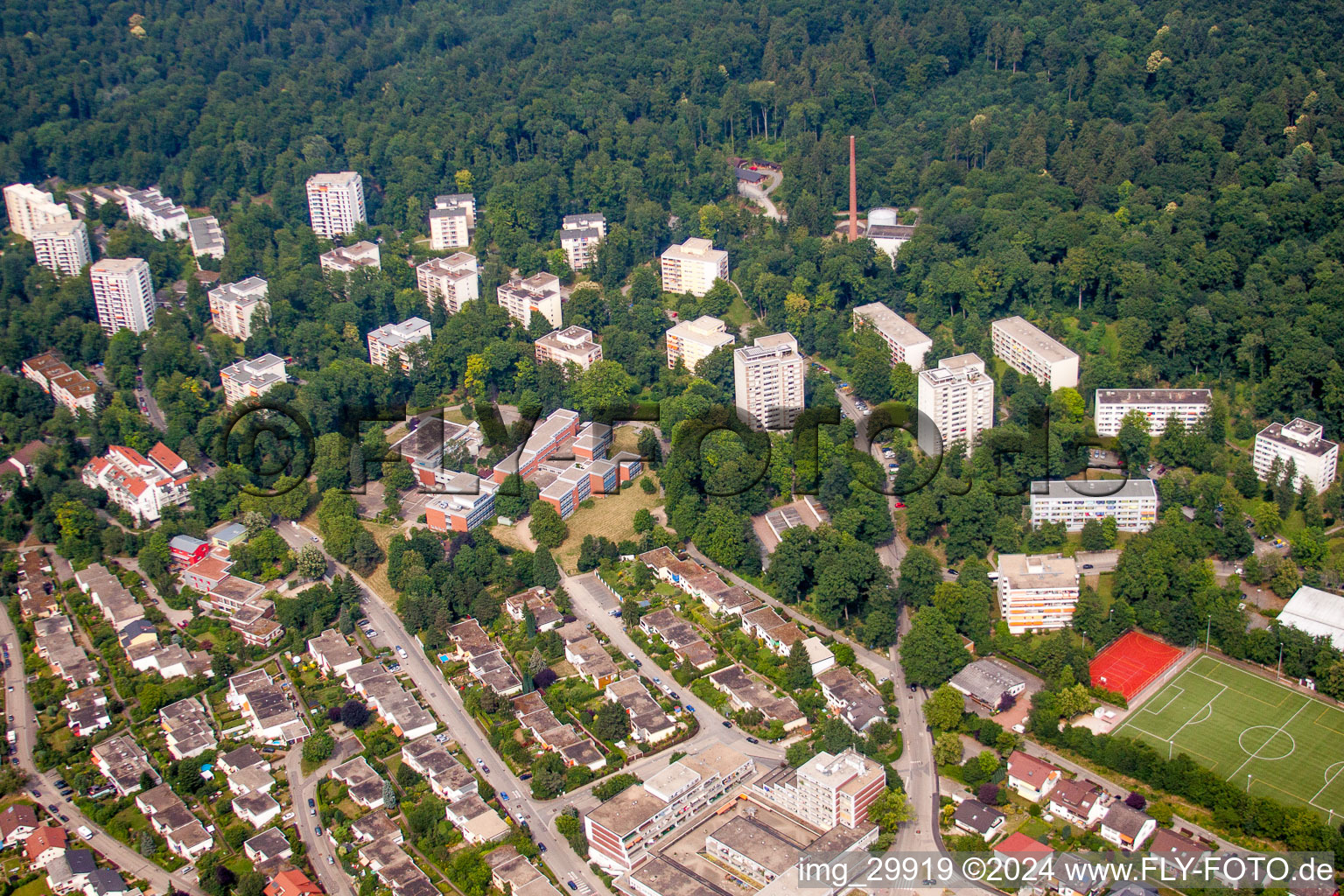 District Emmertsgrund in Heidelberg in the state Baden-Wurttemberg, Germany