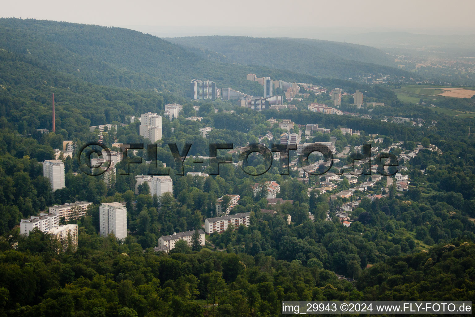 HD-Boxberg from north in the district Boxberg in Heidelberg in the state Baden-Wuerttemberg, Germany