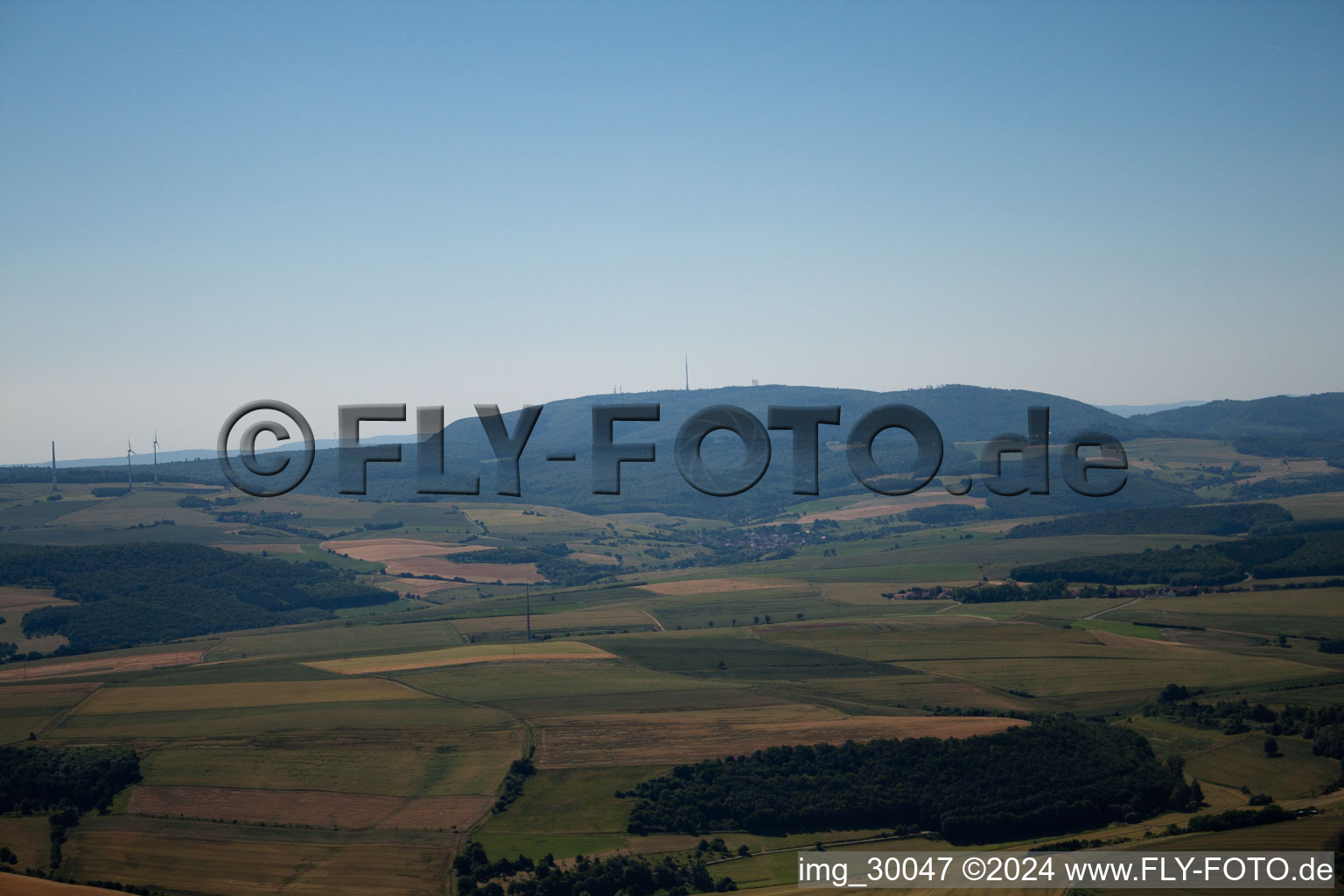 Niedermoschel in the state Rhineland-Palatinate, Germany from above