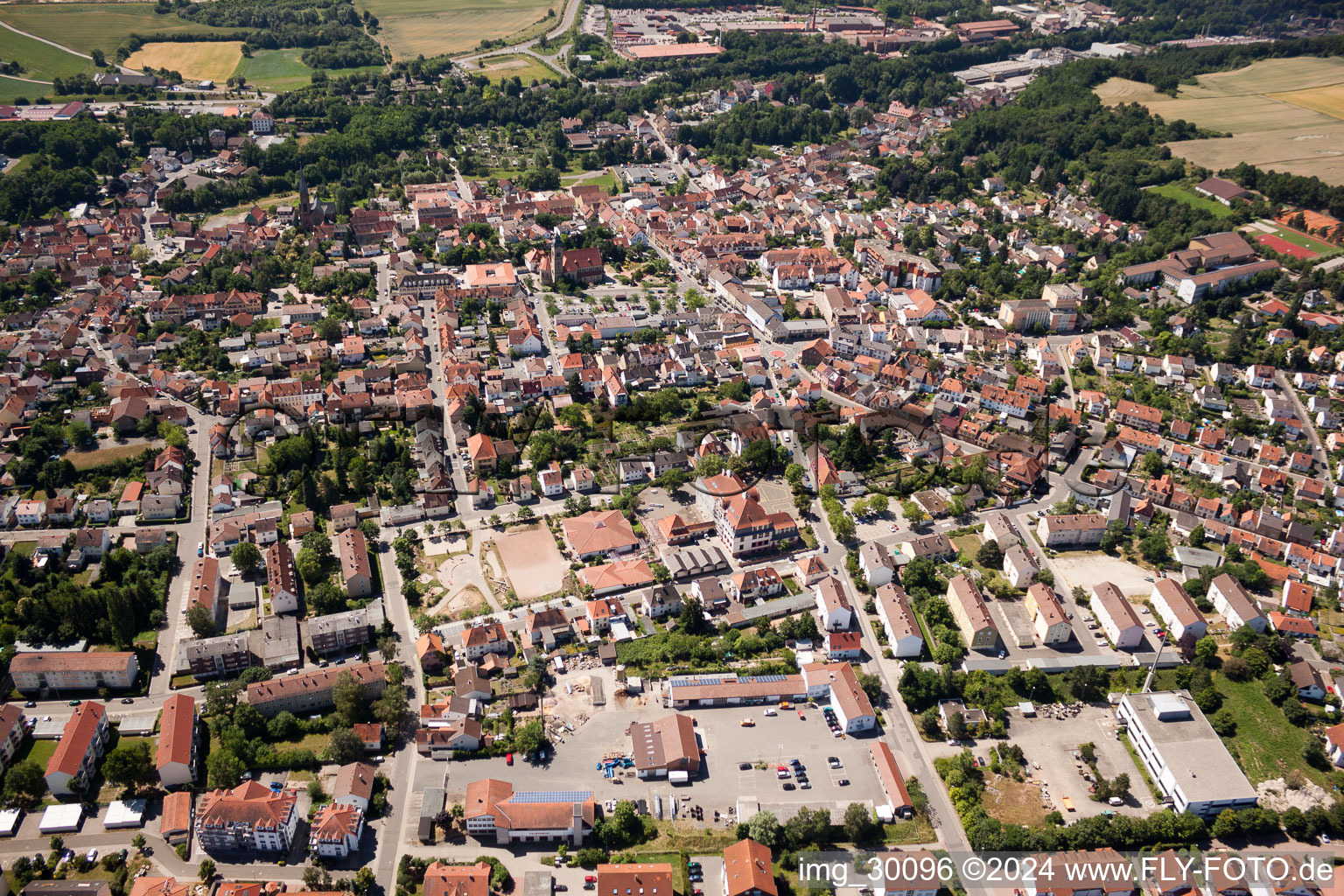 Eisenberg in the state Rhineland-Palatinate, Germany out of the air