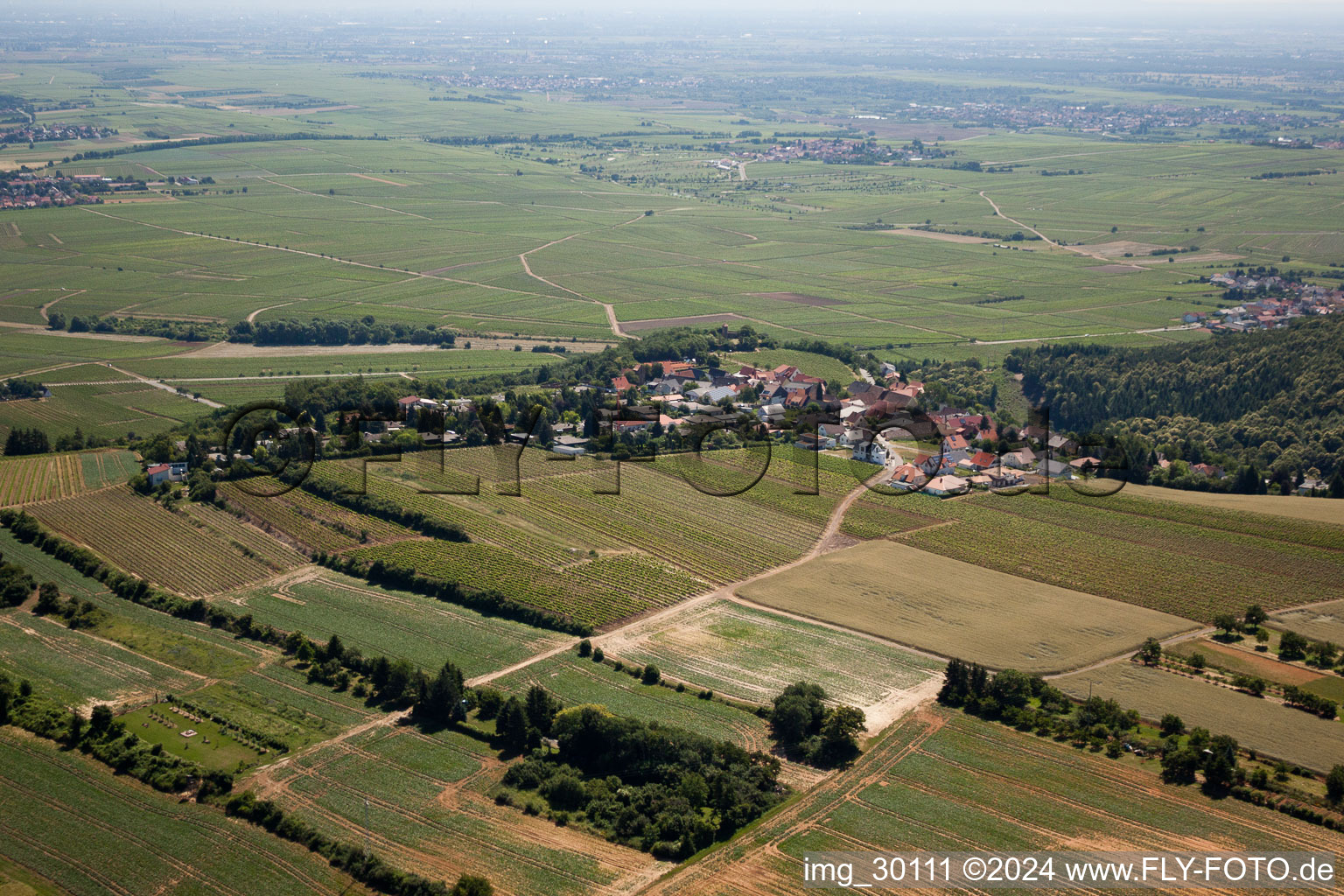 Village view in Mertesheim in the state Rhineland-Palatinate