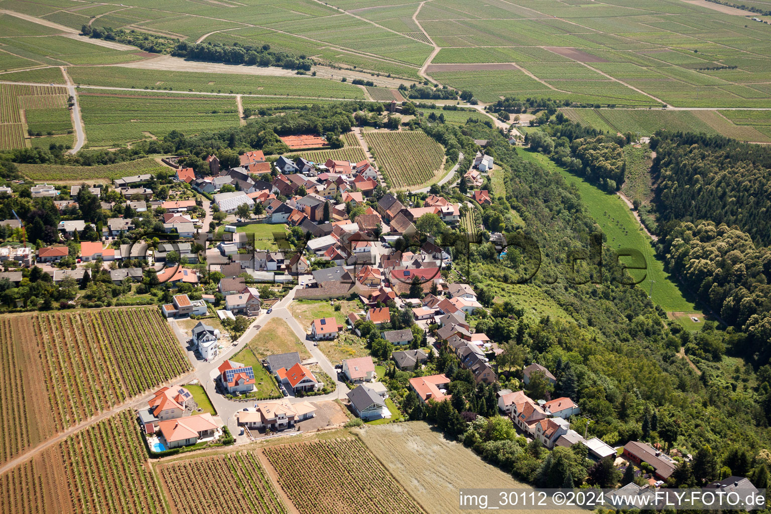 Village view in Battenberg in the state Rhineland-Palatinate, Germany