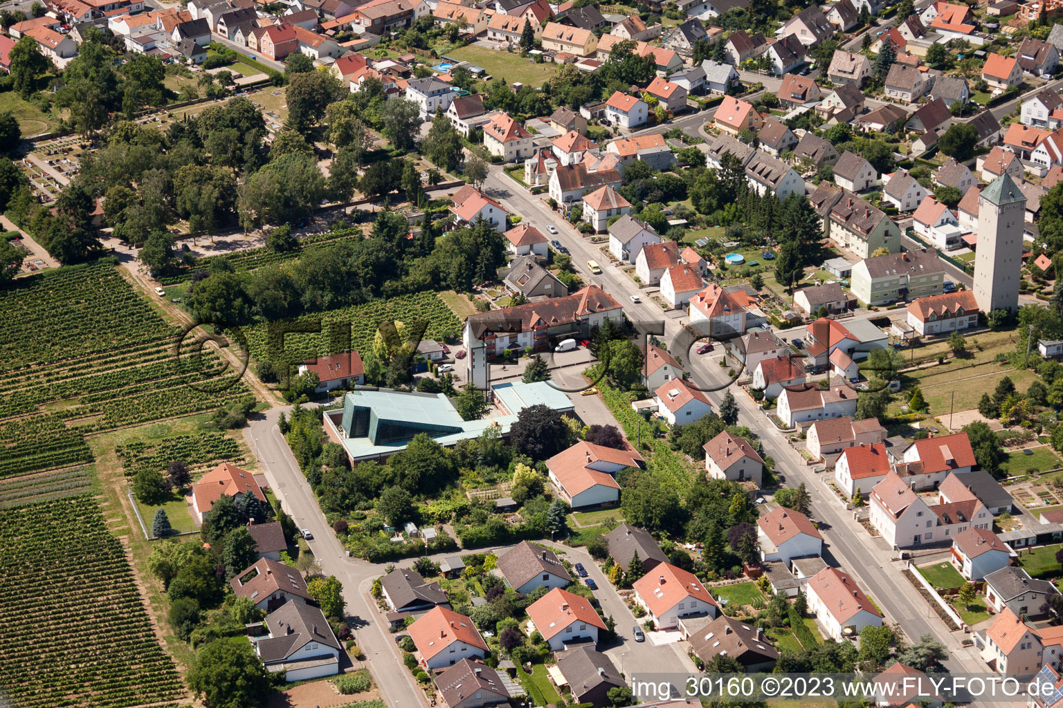 Holy Cross Church in the district Lachen in Neustadt an der Weinstraße in the state Rhineland-Palatinate, Germany