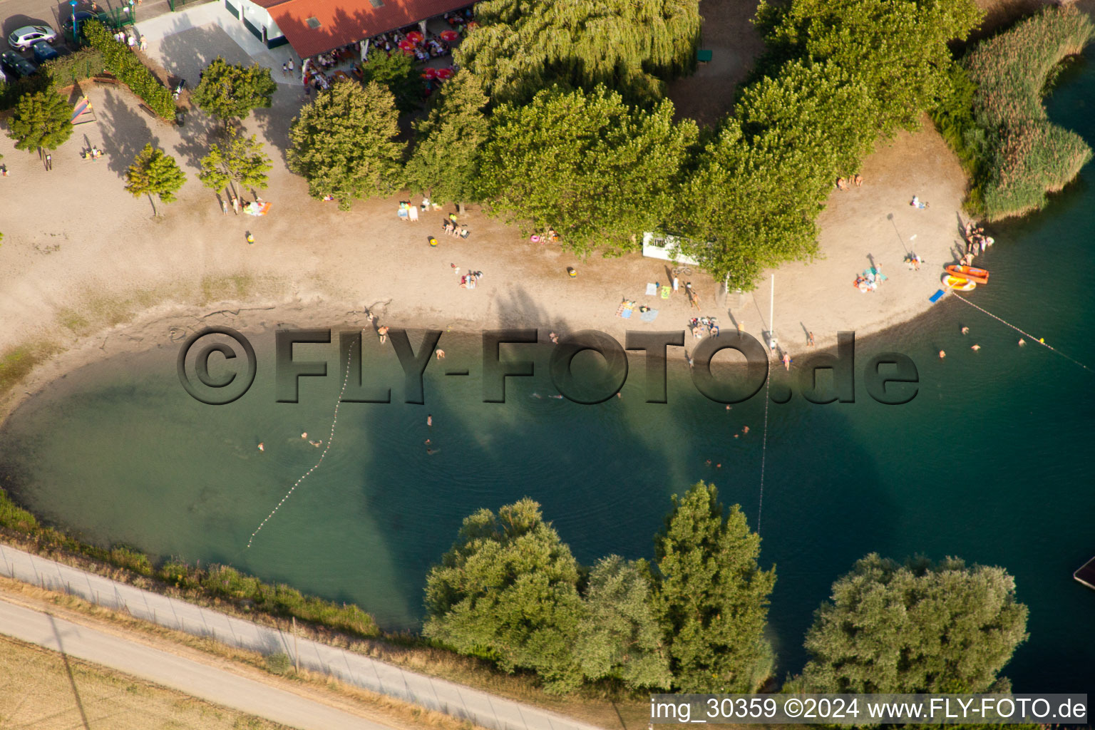 Aerial photograpy of Plague in Gambsheim in the state Bas-Rhin, France