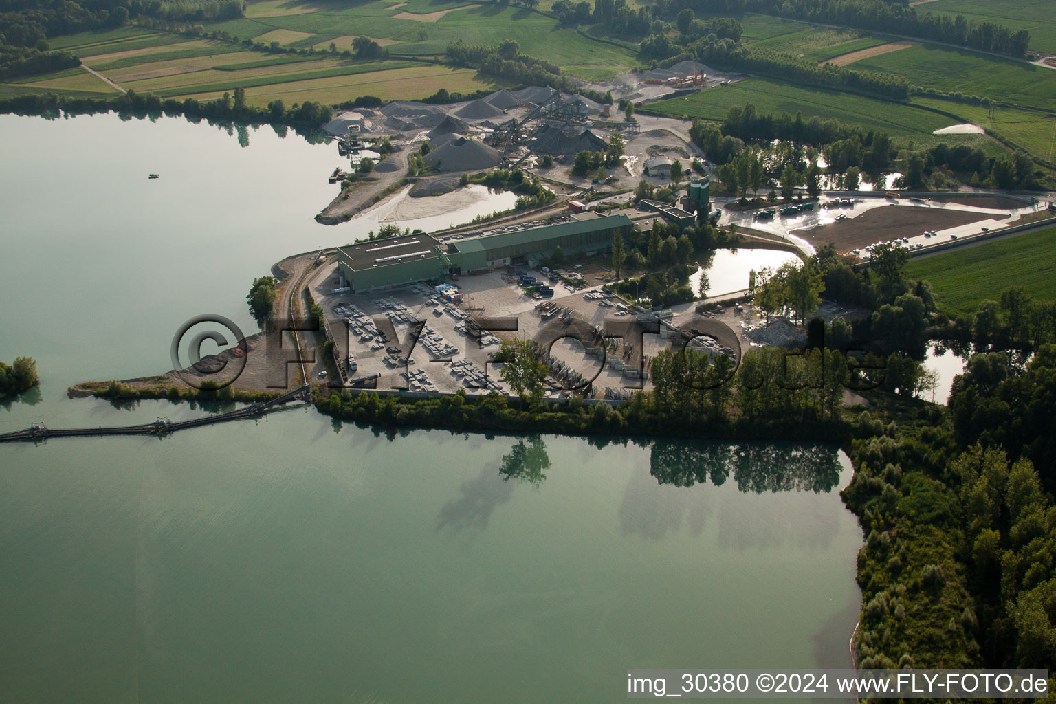 Bird's eye view of Bischwiller in the state Bas-Rhin, France