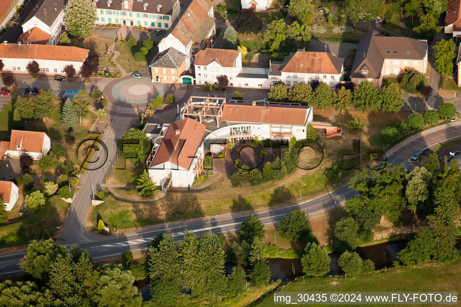 Bischwiller in the state Bas-Rhin, France out of the air