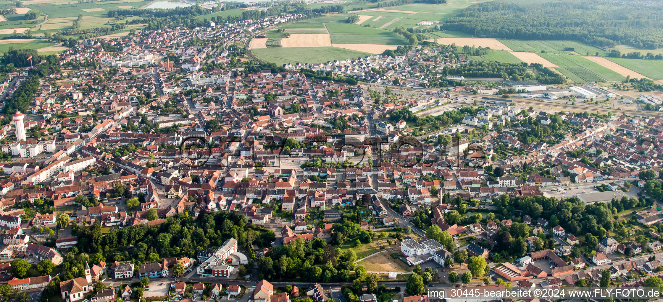 From the north in Bischwiller in the state Bas-Rhin, France