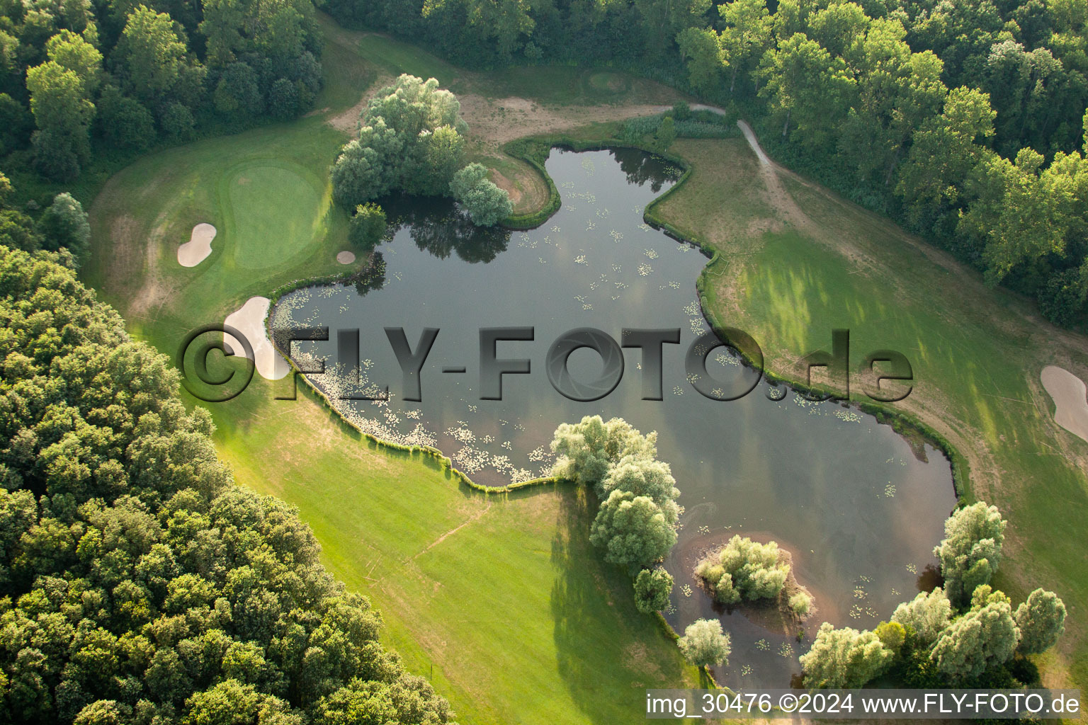 Golf Club Soufflenheim Baden-Baden in Soufflenheim in the state Bas-Rhin, France from above