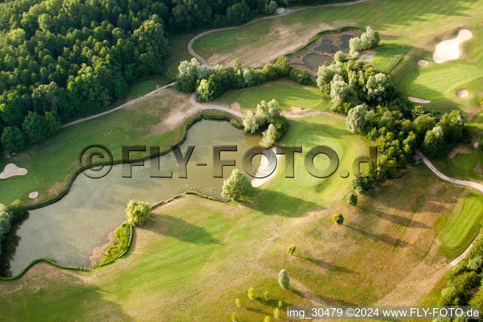 Golf Club Soufflenheim Baden-Baden in Soufflenheim in the state Bas-Rhin, France from the plane