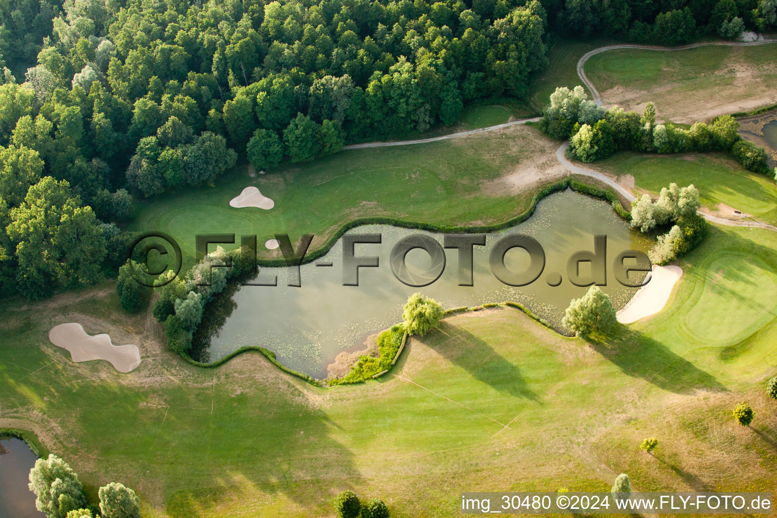 Bird's eye view of Golf Club Soufflenheim Baden-Baden in Soufflenheim in the state Bas-Rhin, France