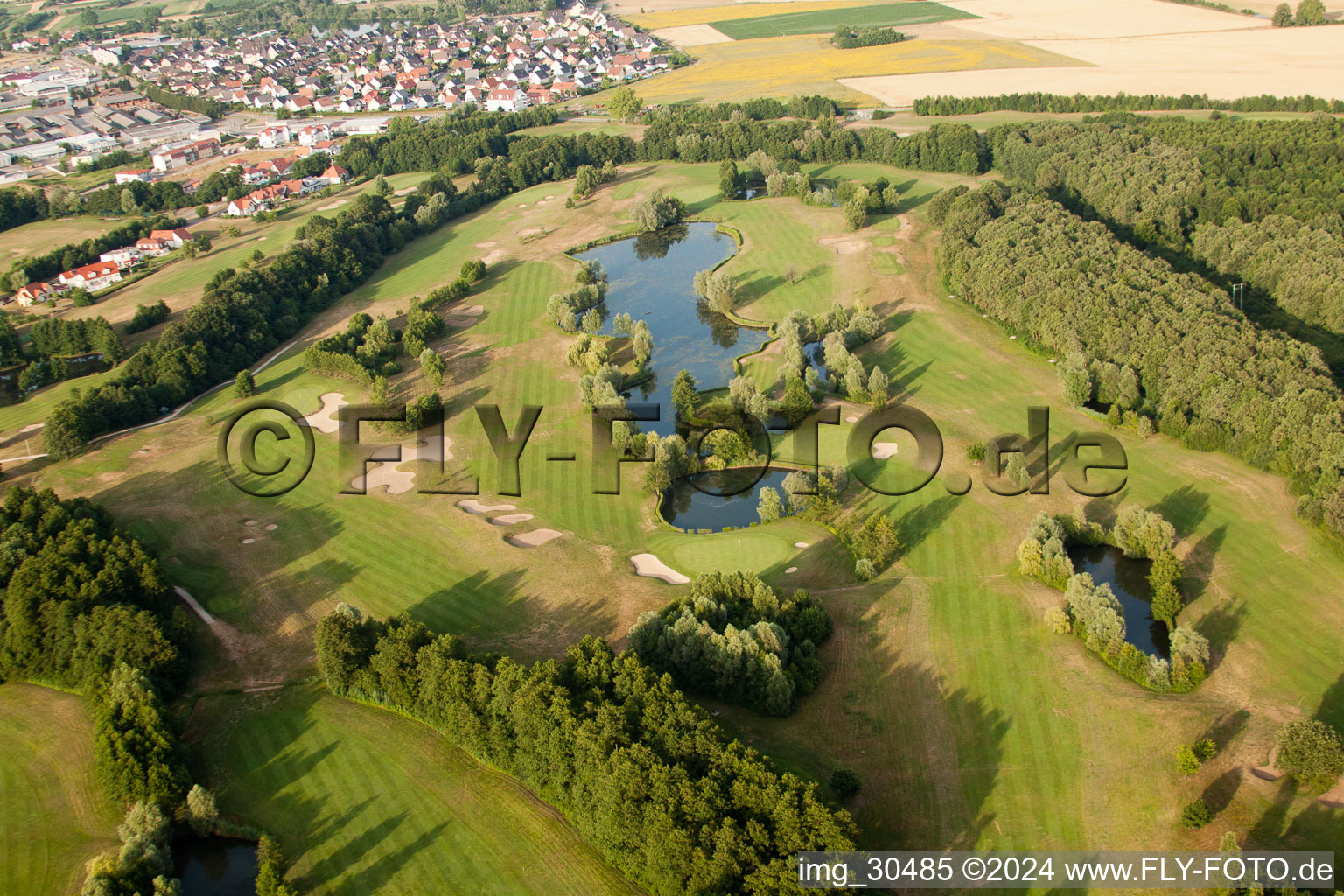 Golf Club Soufflenheim Baden-Baden in Soufflenheim in the state Bas-Rhin, France from a drone