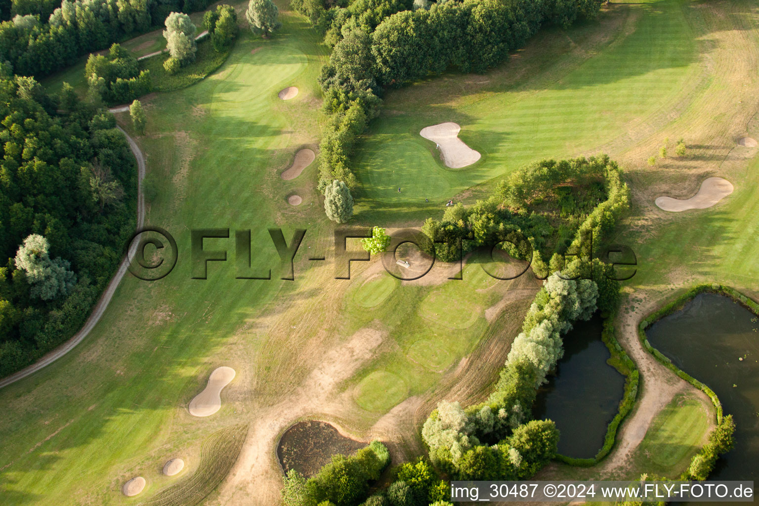 Aerial view of Golf Club Soufflenheim Baden-Baden in Soufflenheim in the state Bas-Rhin, France