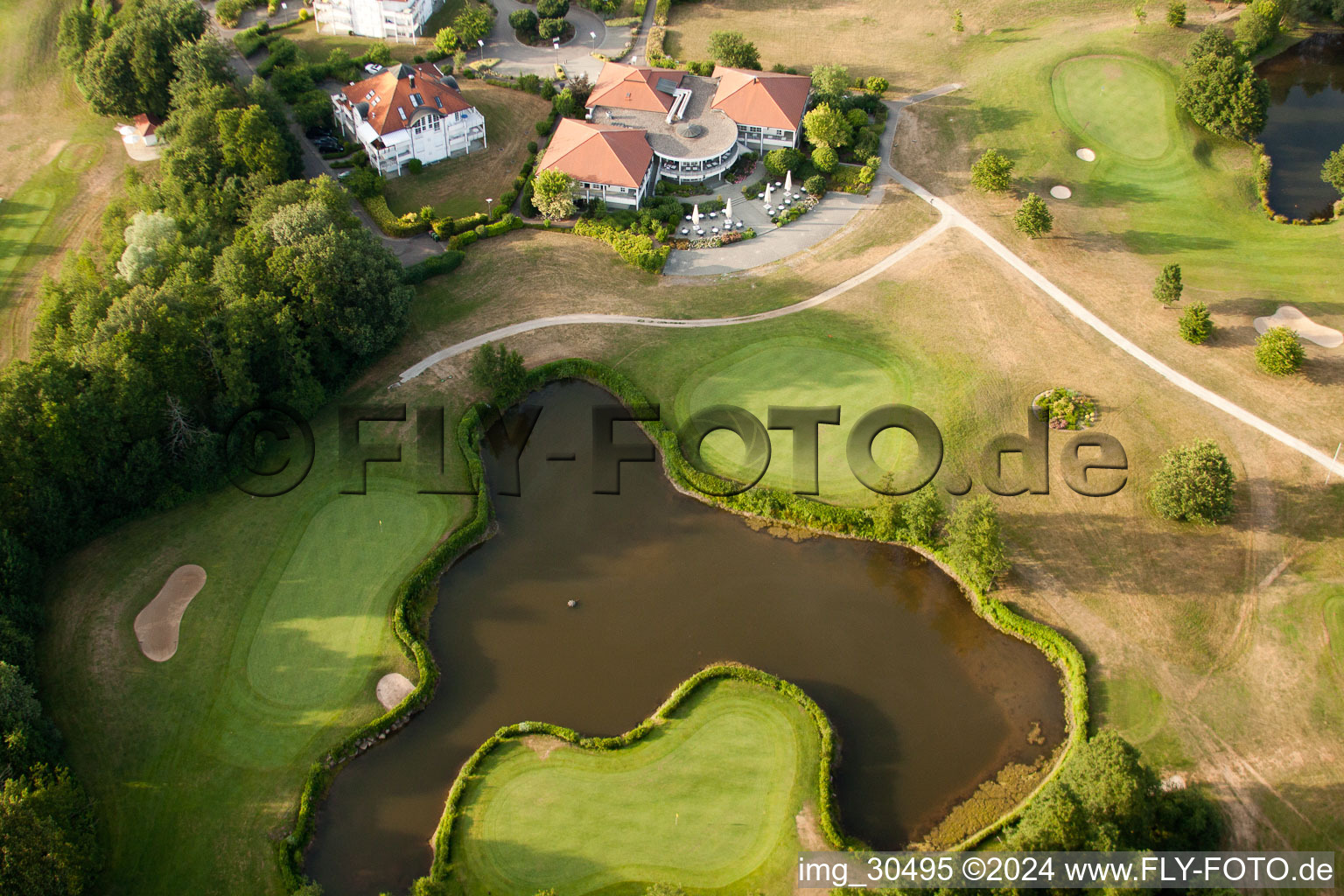 Golf Club Soufflenheim Baden-Baden in Soufflenheim in the state Bas-Rhin, France from the plane