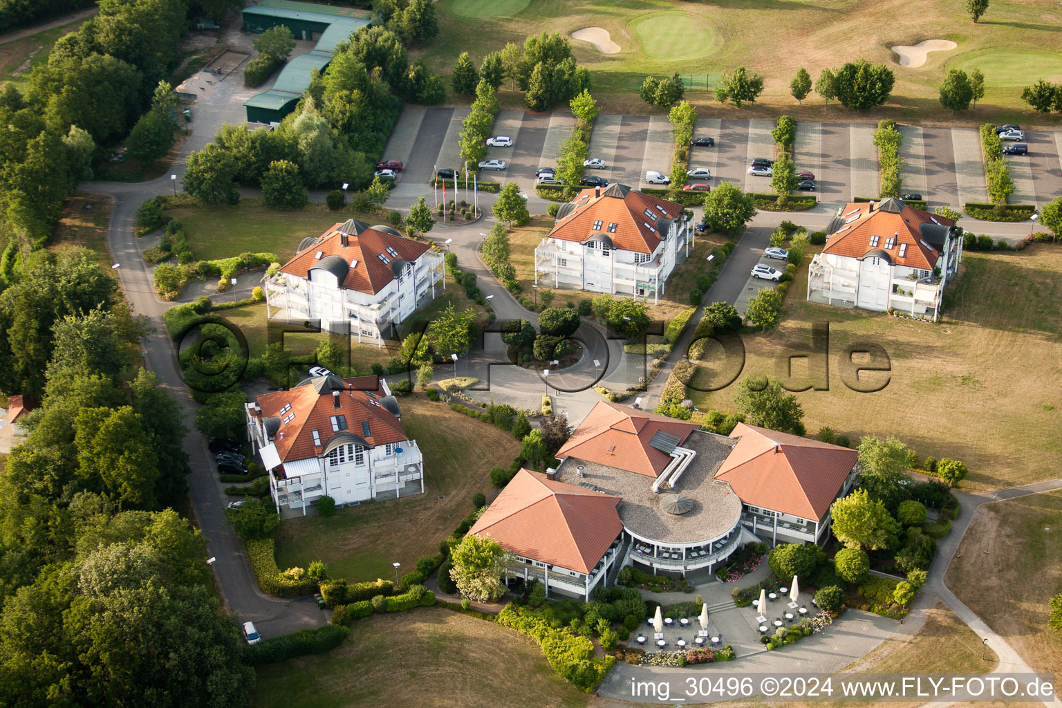 Bird's eye view of Golf Club Soufflenheim Baden-Baden in Soufflenheim in the state Bas-Rhin, France