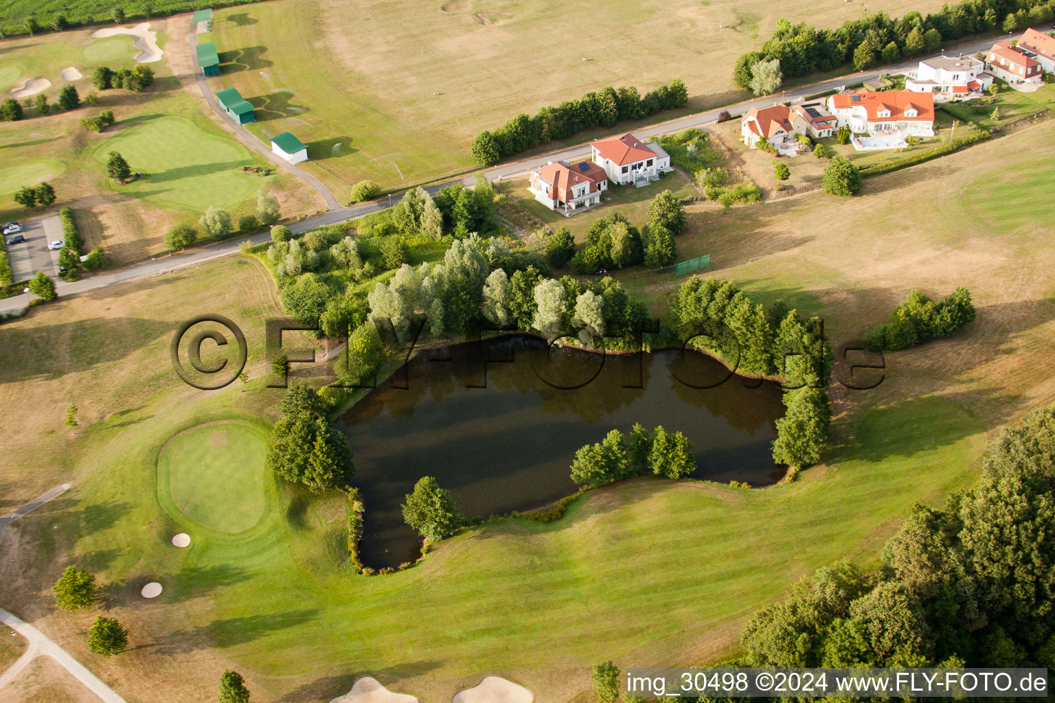 Golf Club Soufflenheim Baden-Baden in Soufflenheim in the state Bas-Rhin, France viewn from the air