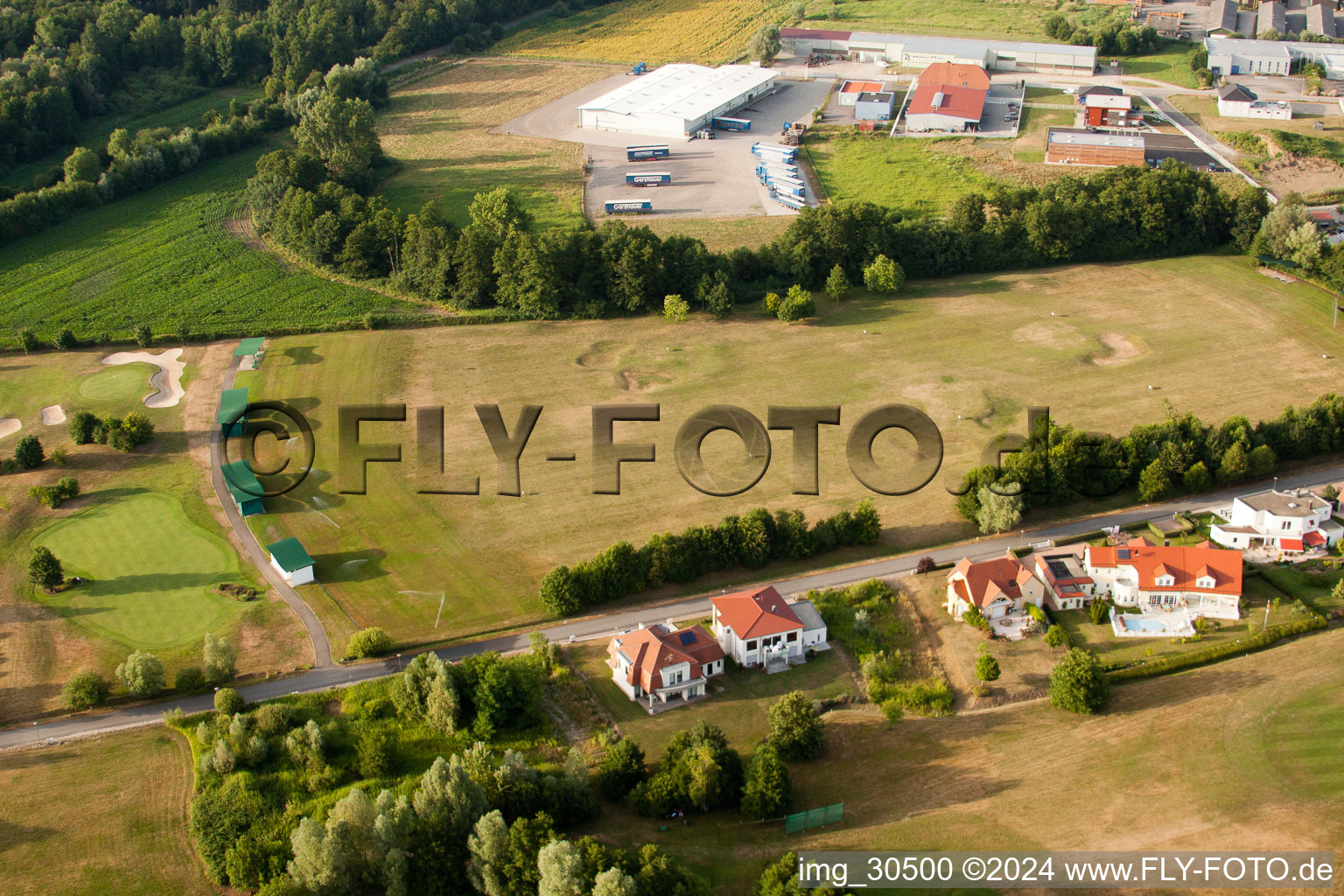 Drone image of Golf Club Soufflenheim Baden-Baden in Soufflenheim in the state Bas-Rhin, France