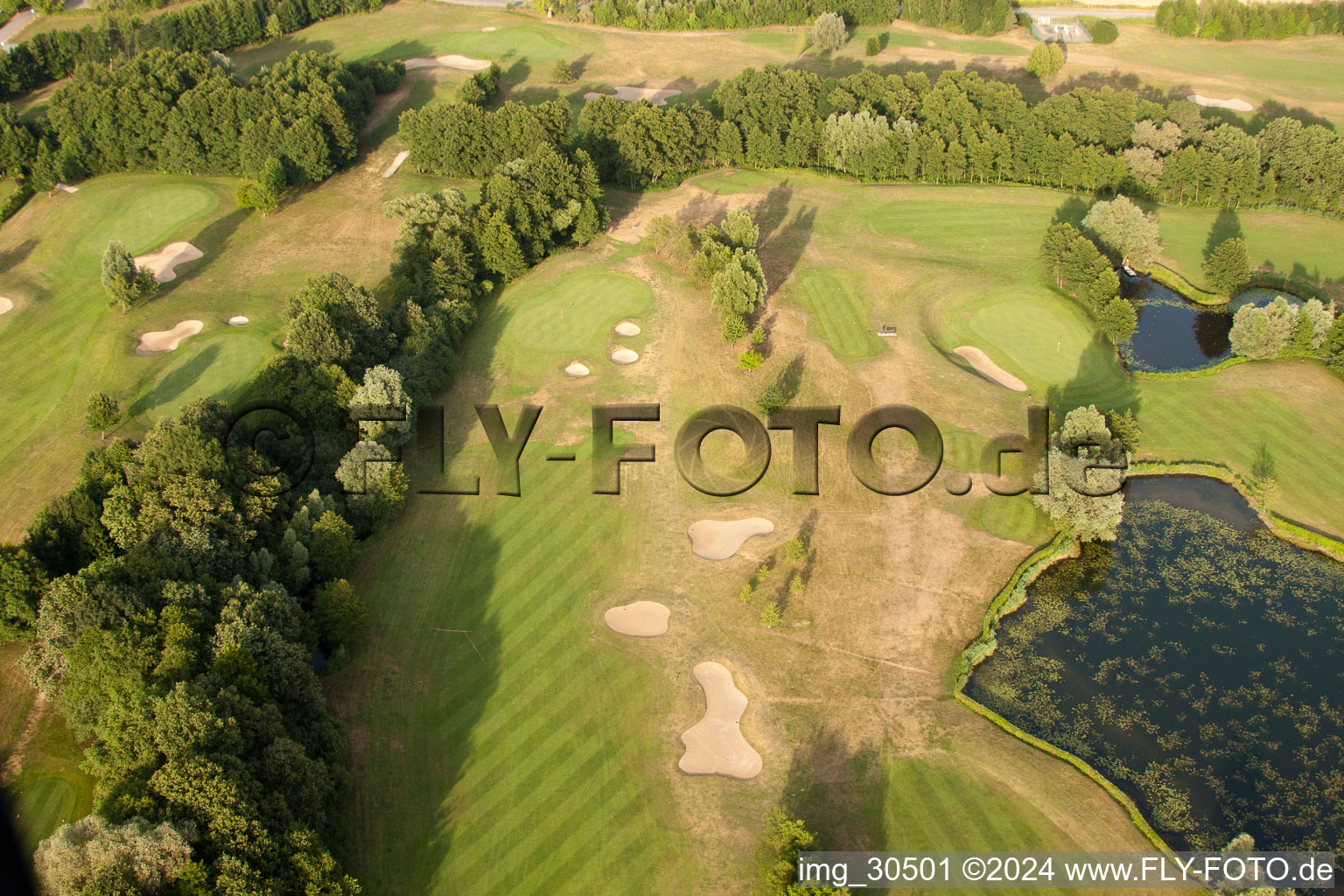 Golf Club Soufflenheim Baden-Baden in Soufflenheim in the state Bas-Rhin, France from the drone perspective