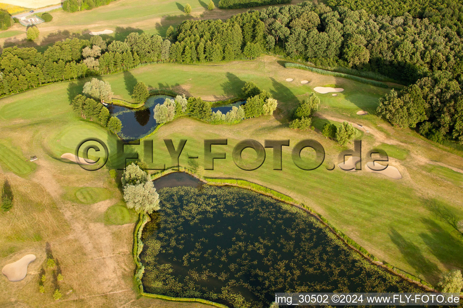 Golf Club Soufflenheim Baden-Baden in Soufflenheim in the state Bas-Rhin, France from a drone