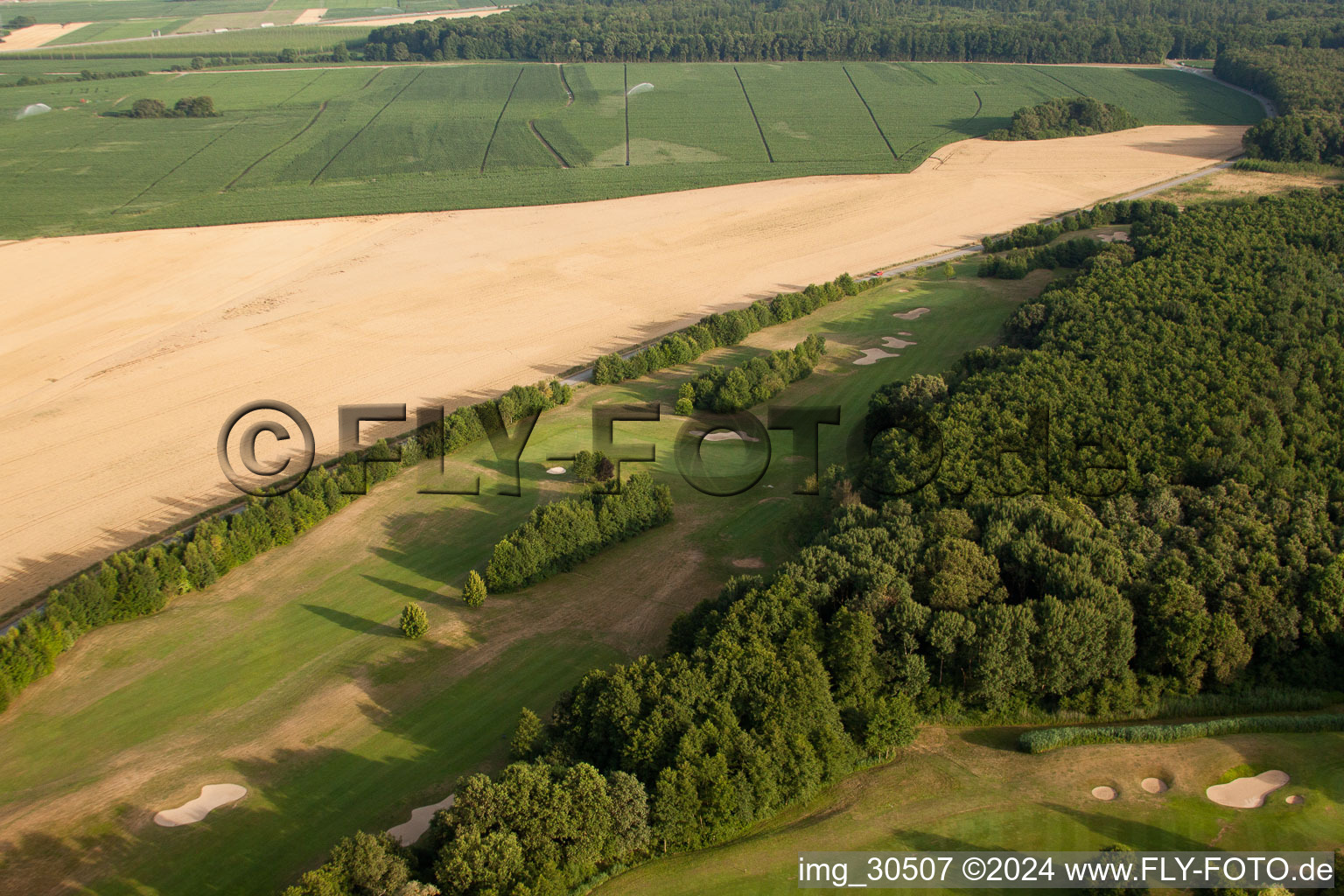 Golf Club Soufflenheim Baden-Baden in Soufflenheim in the state Bas-Rhin, France from above