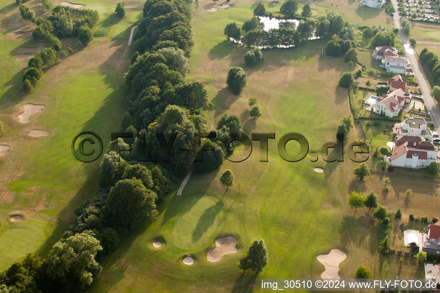 Golf Club Soufflenheim Baden-Baden in Soufflenheim in the state Bas-Rhin, France from the plane