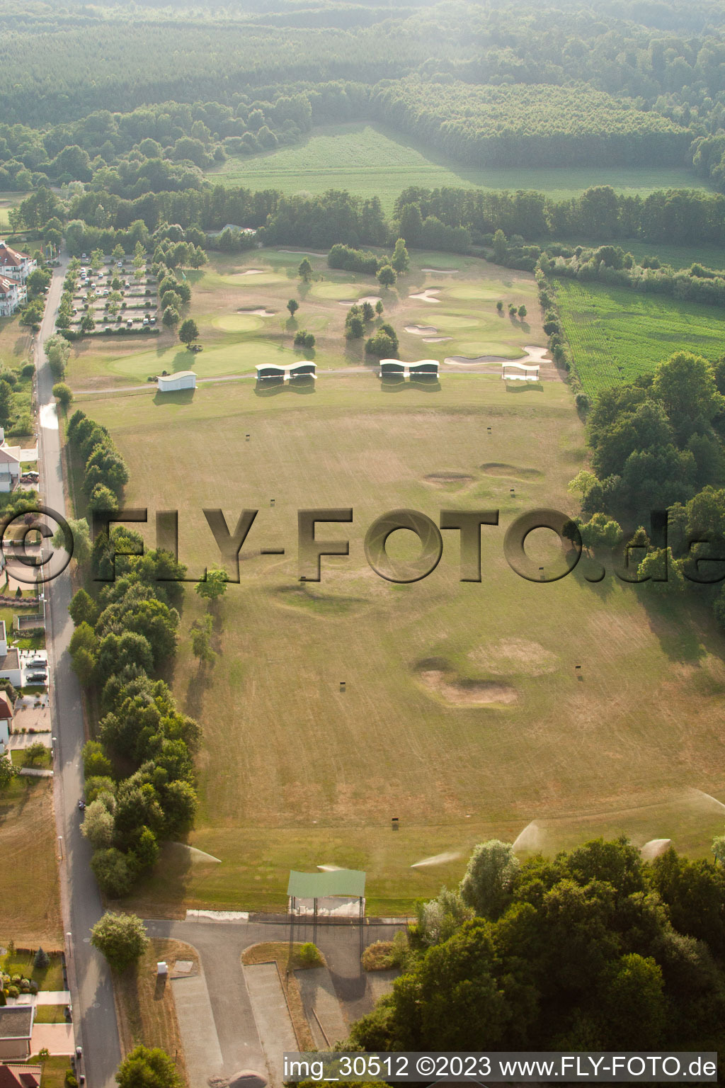 Bird's eye view of Golf club Soufflenheim Baden-Baden in Soufflenheim in the state Bas-Rhin, France