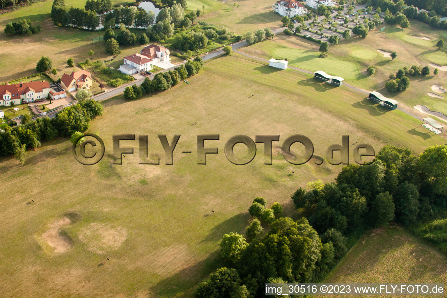 Drone image of Golf club Soufflenheim Baden-Baden in Soufflenheim in the state Bas-Rhin, France