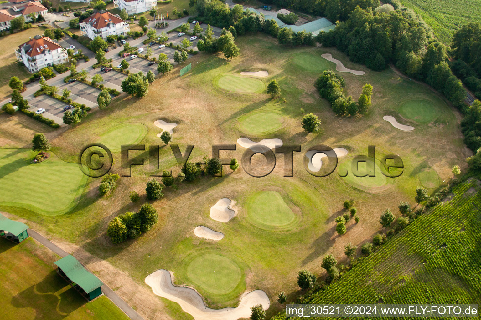 Aerial view of Golf Club Soufflenheim Baden-Baden in Soufflenheim in the state Bas-Rhin, France