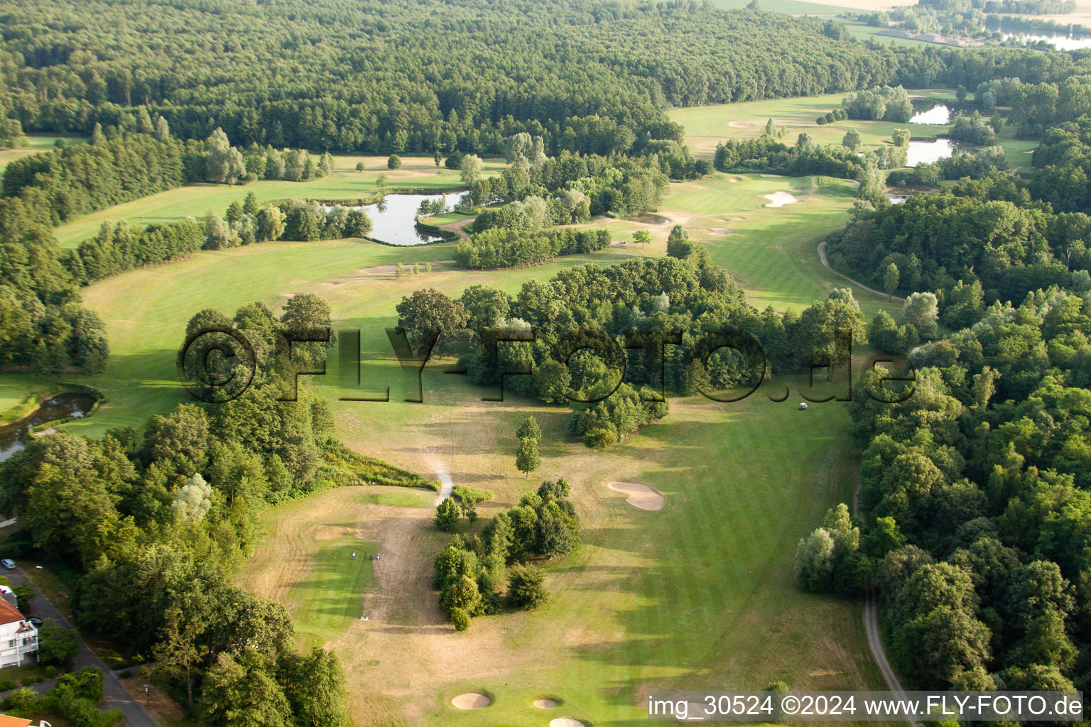 Golf Club Soufflenheim Baden-Baden in Soufflenheim in the state Bas-Rhin, France from above