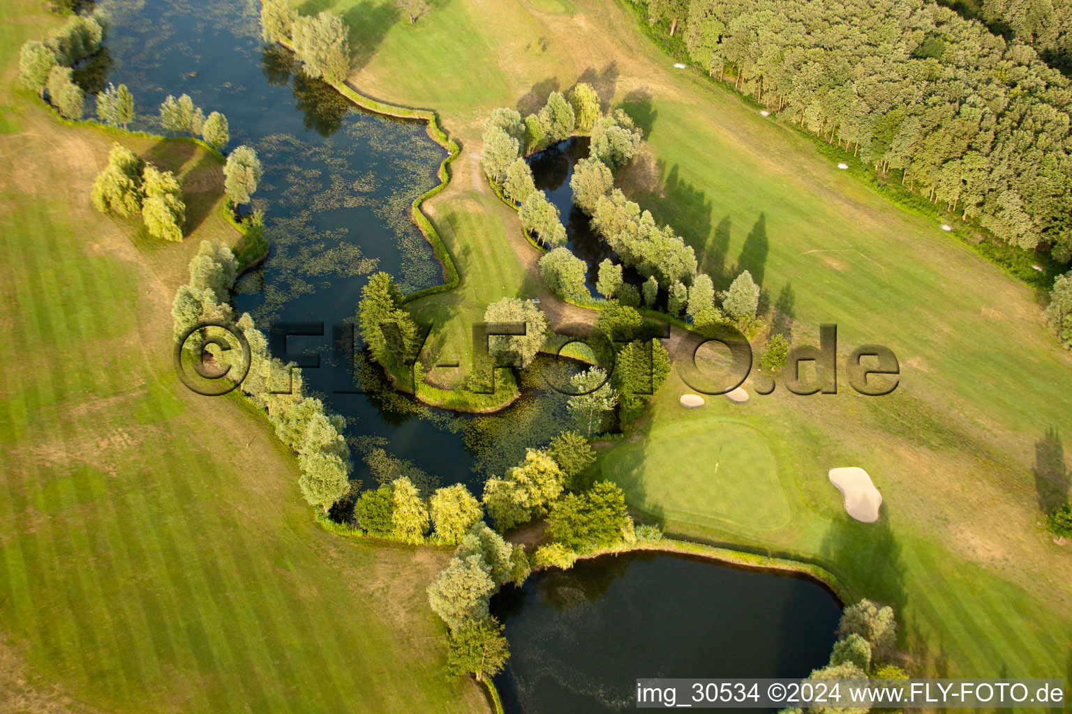 Golf Club Soufflenheim Baden-Baden in Soufflenheim in the state Bas-Rhin, France from the drone perspective