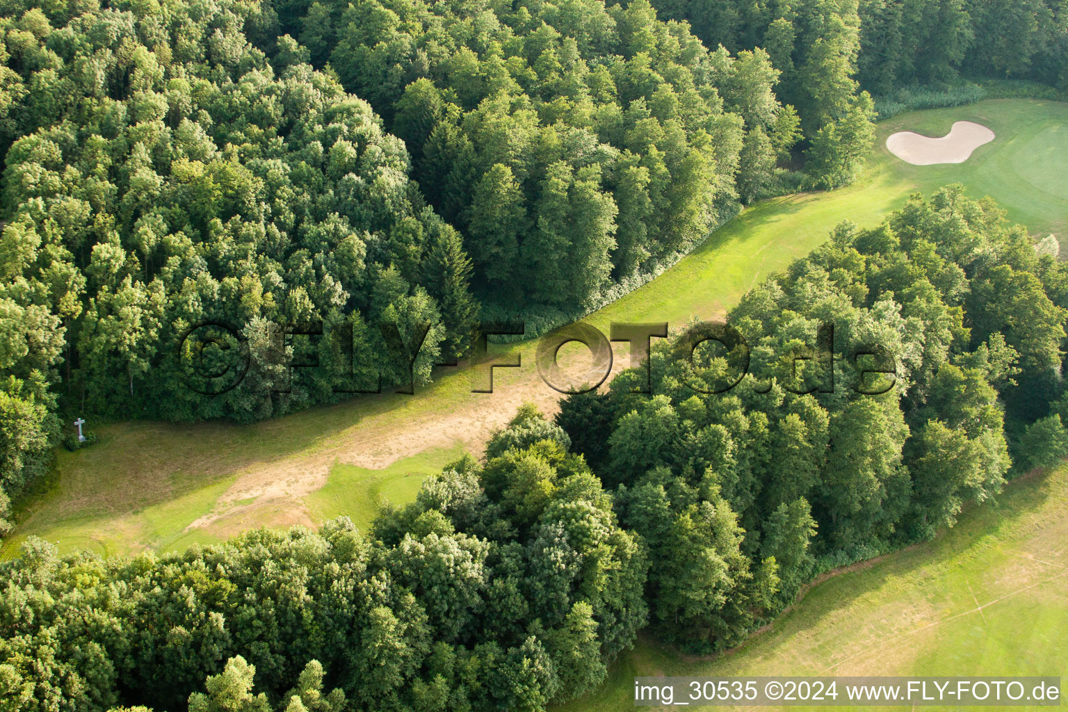 Golf Club Soufflenheim Baden-Baden in Soufflenheim in the state Bas-Rhin, France from a drone