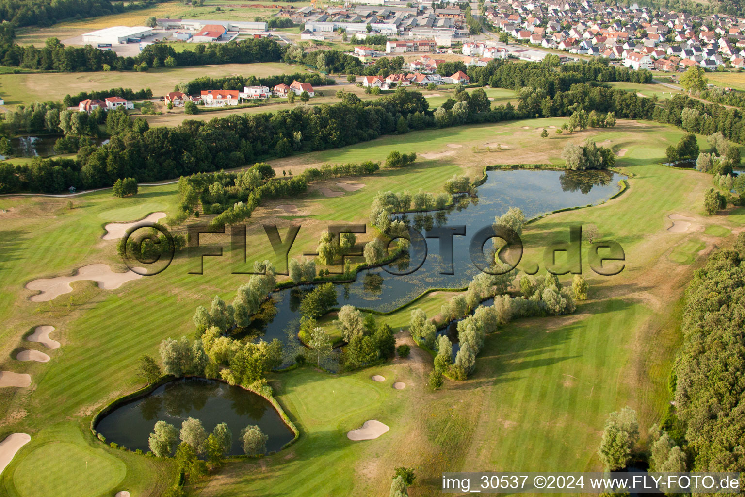 Aerial view of Golf Club Soufflenheim Baden-Baden in Soufflenheim in the state Bas-Rhin, France