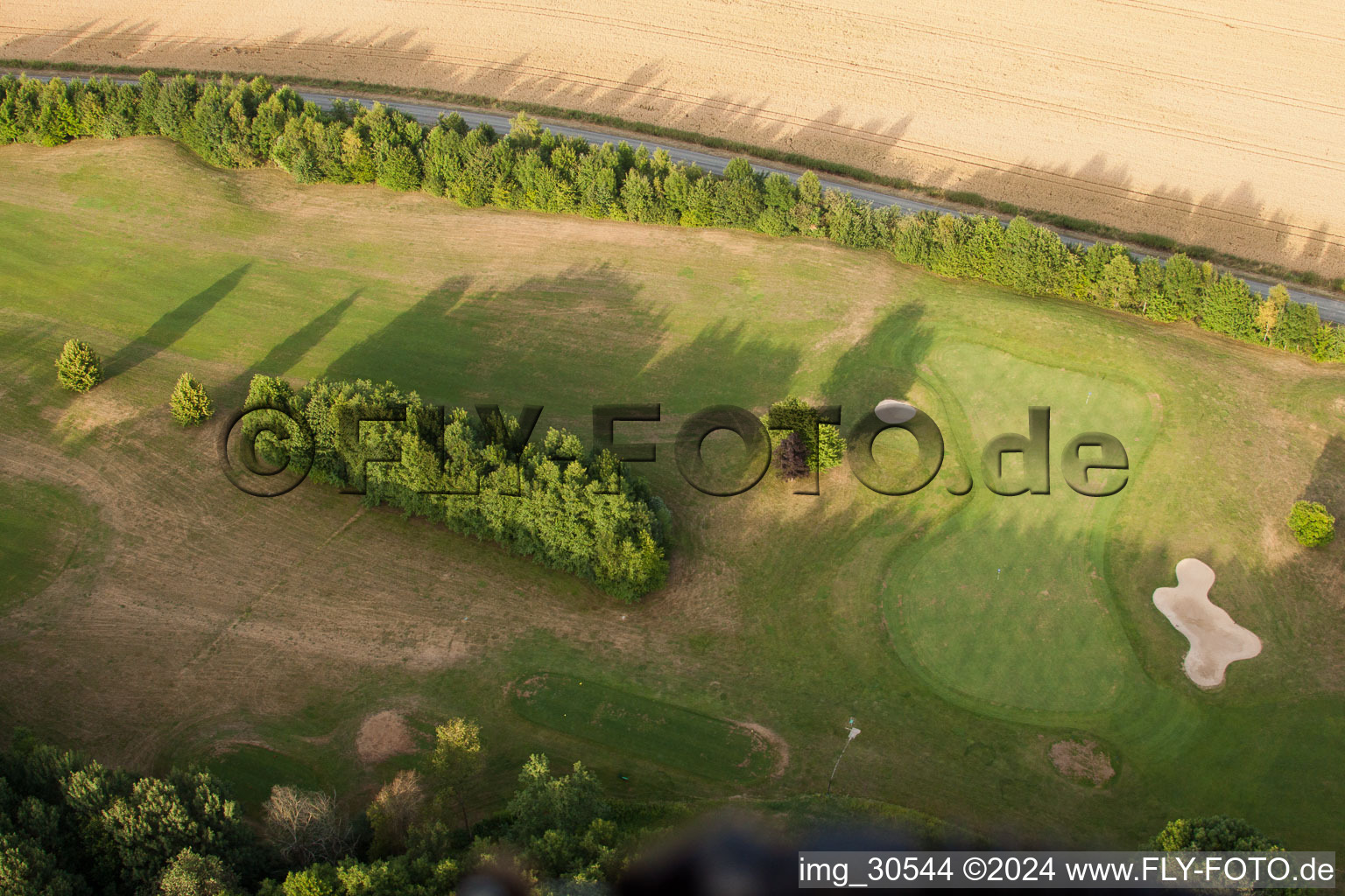 Golf club Soufflenheim Baden-Baden in Soufflenheim in the state Bas-Rhin, France from the plane