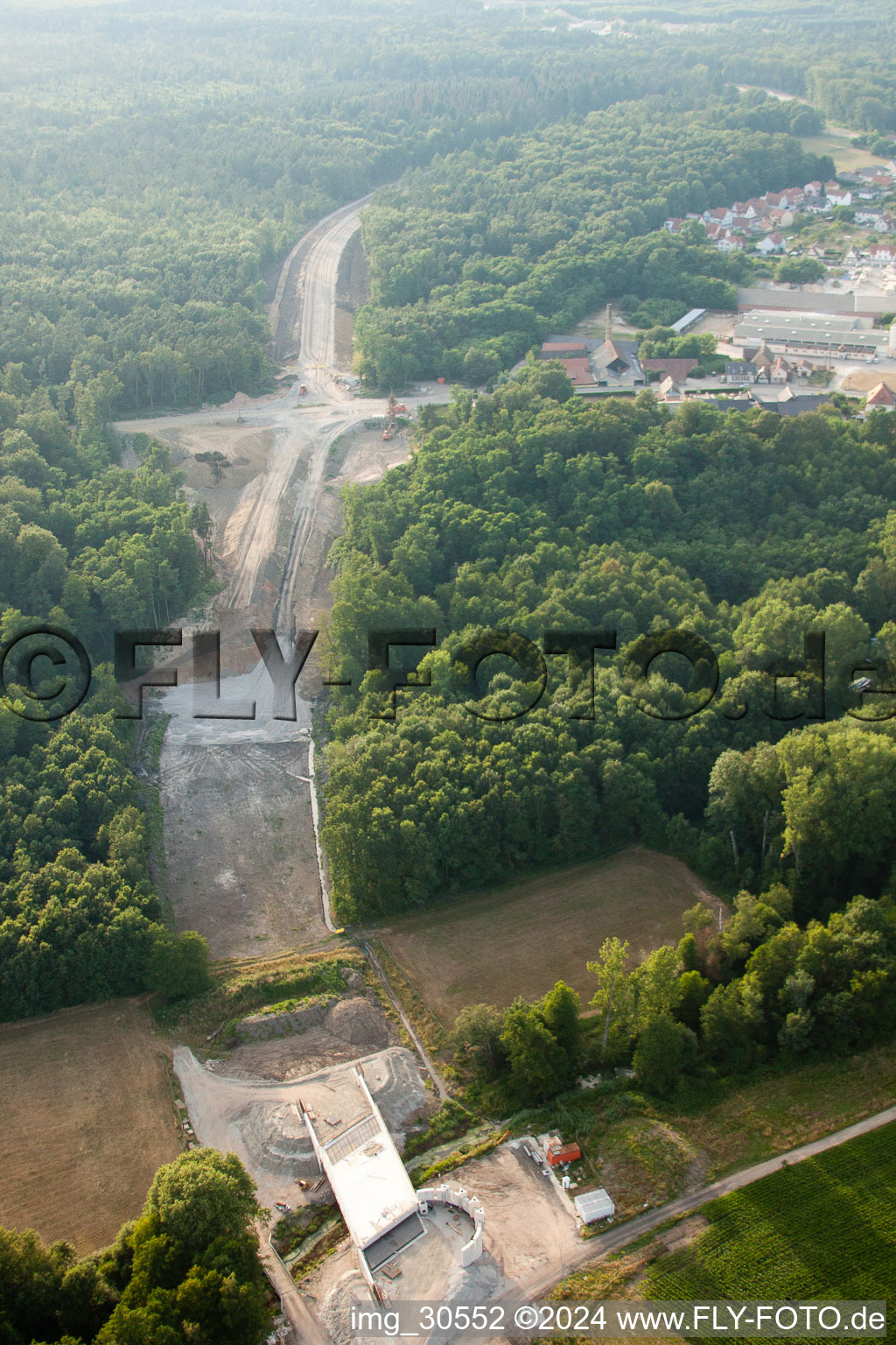 Bypass road in Soufflenheim in the state Bas-Rhin, France